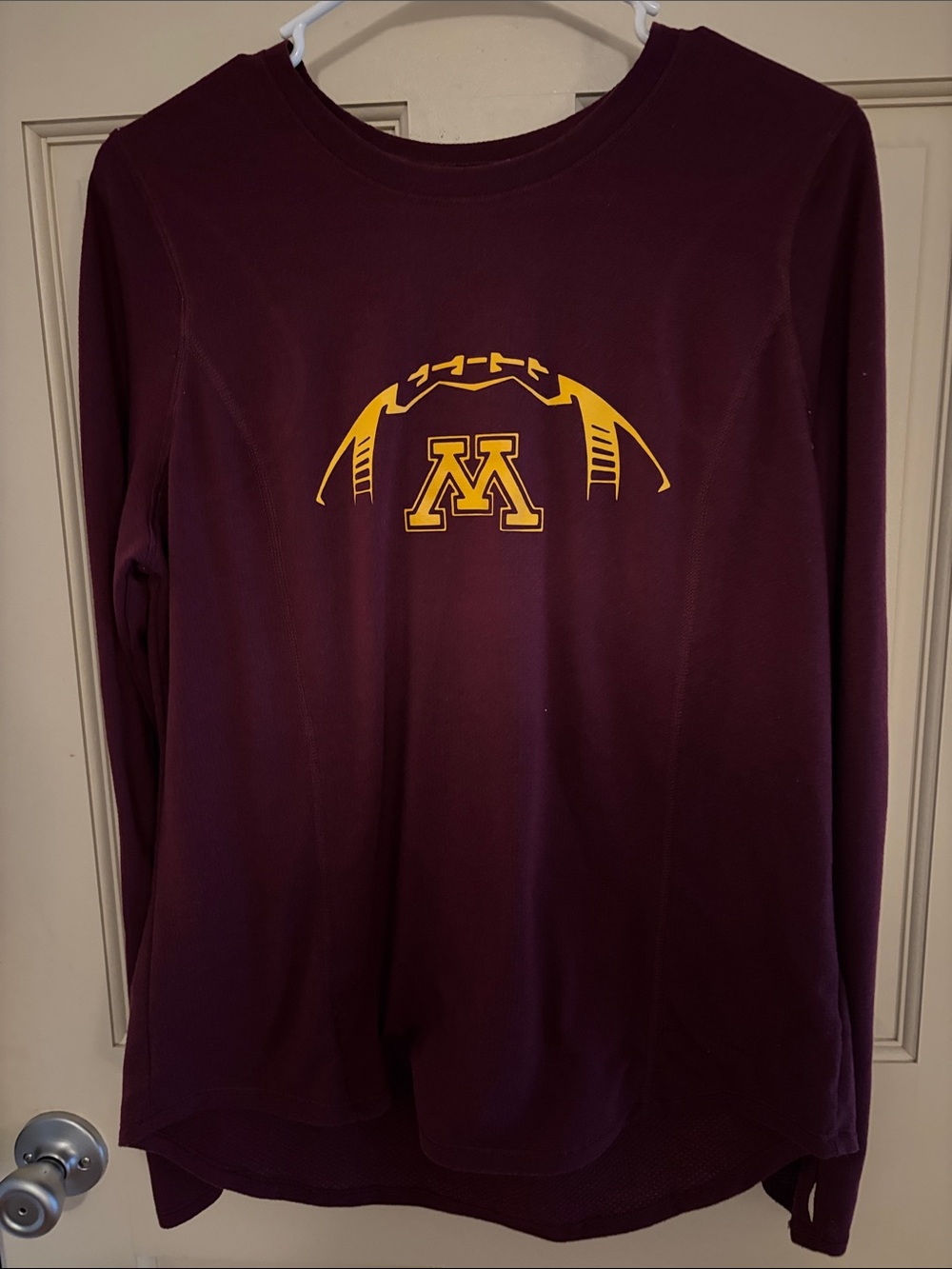 performance t-shirt features the athletics logo for the MINNESOTA GOPHERS